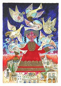 Seven Doves Over Jerusalem