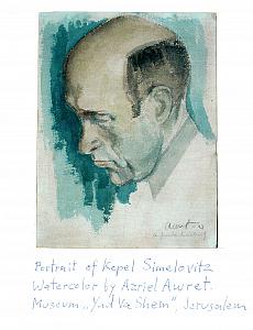 Portrait of Kopel Simelovitz, Artist, Perished